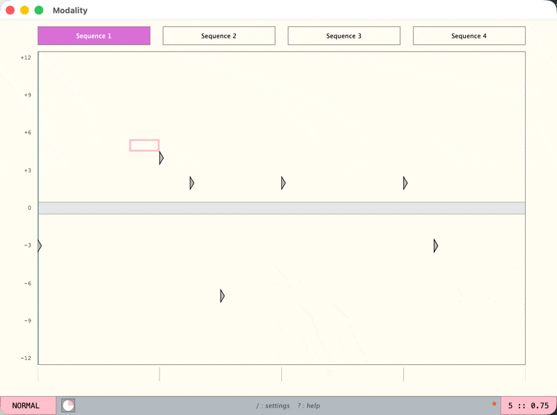modality visual block mode